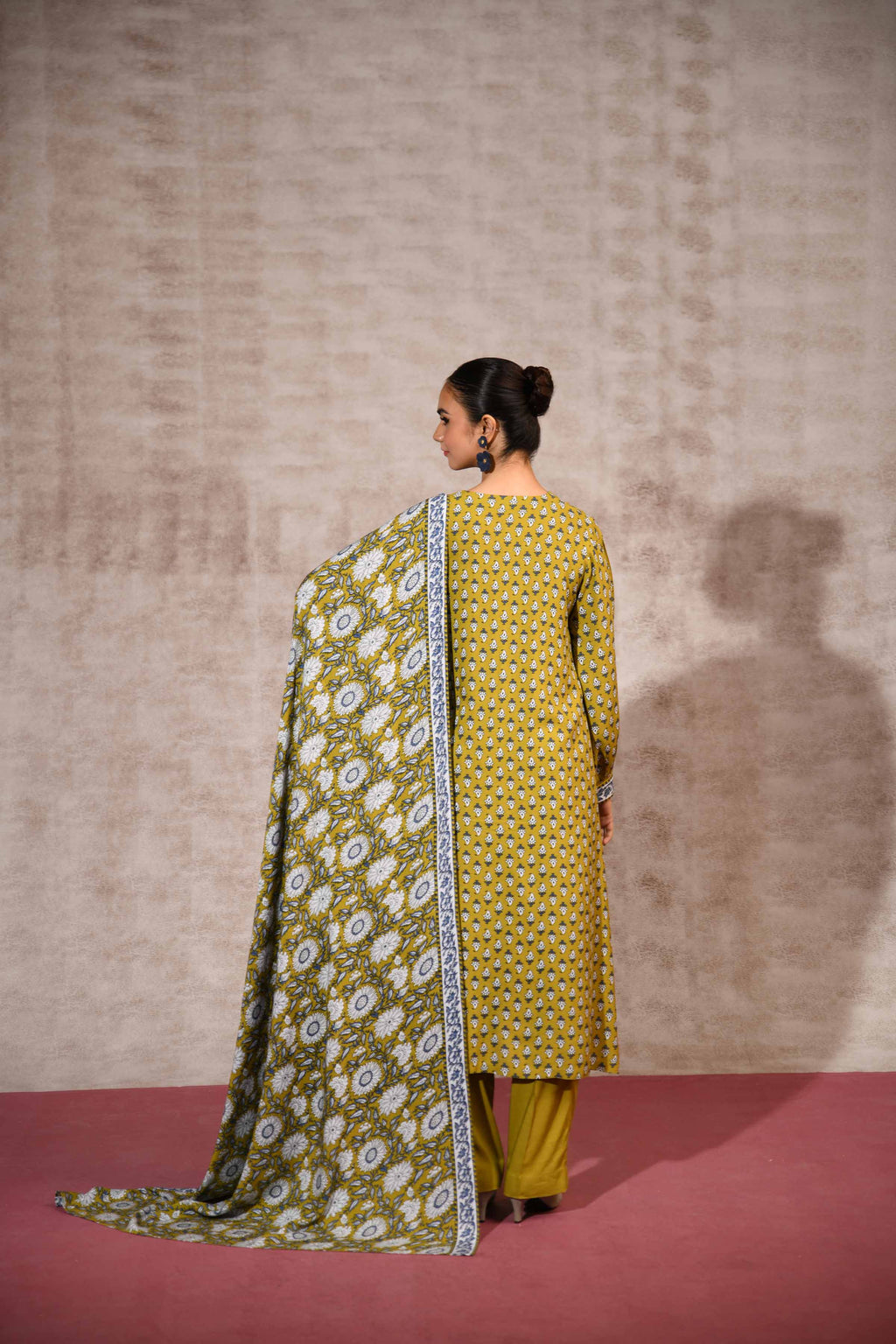 Nishat Winter Unstiched Khaddar 3 Piece - Printed Suit - 42303177-R