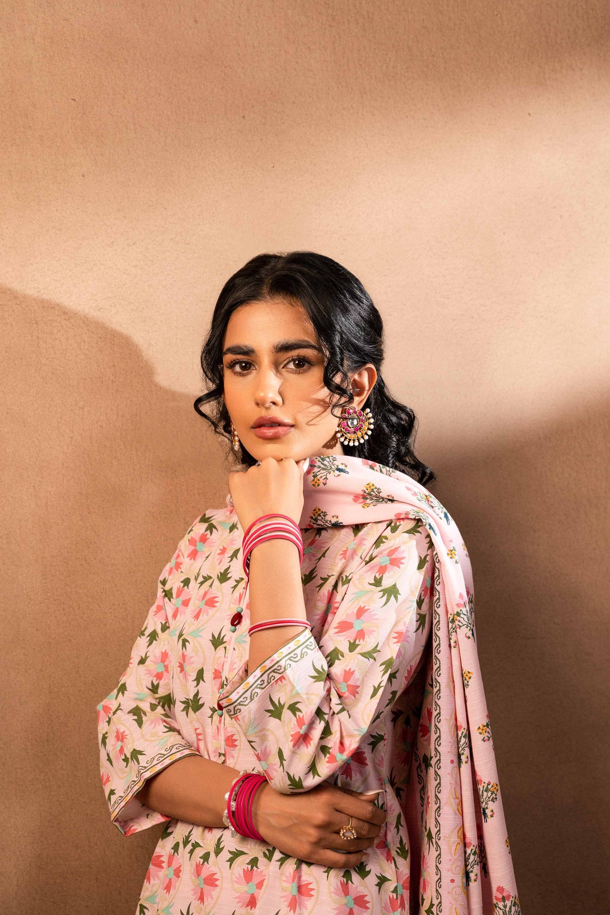 Nishat Winter Unstiched Khaddar 3 Piece - Printed Suit - 42306482-R