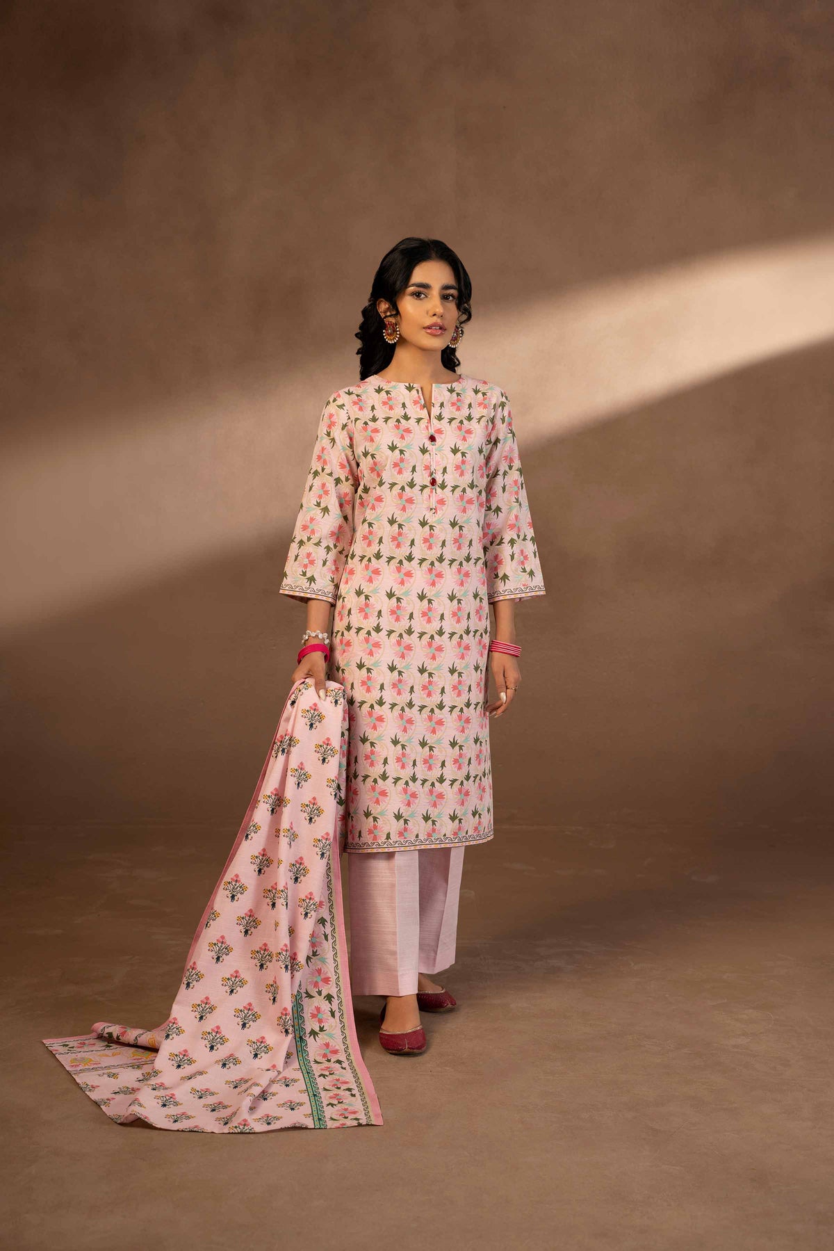 Nishat Winter Unstiched Khaddar 3 Piece - Printed Suit - 42306482-R