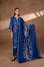 Nishat Winter Printed Khaddar Unstitched 3Pc Suit - 42306489-R