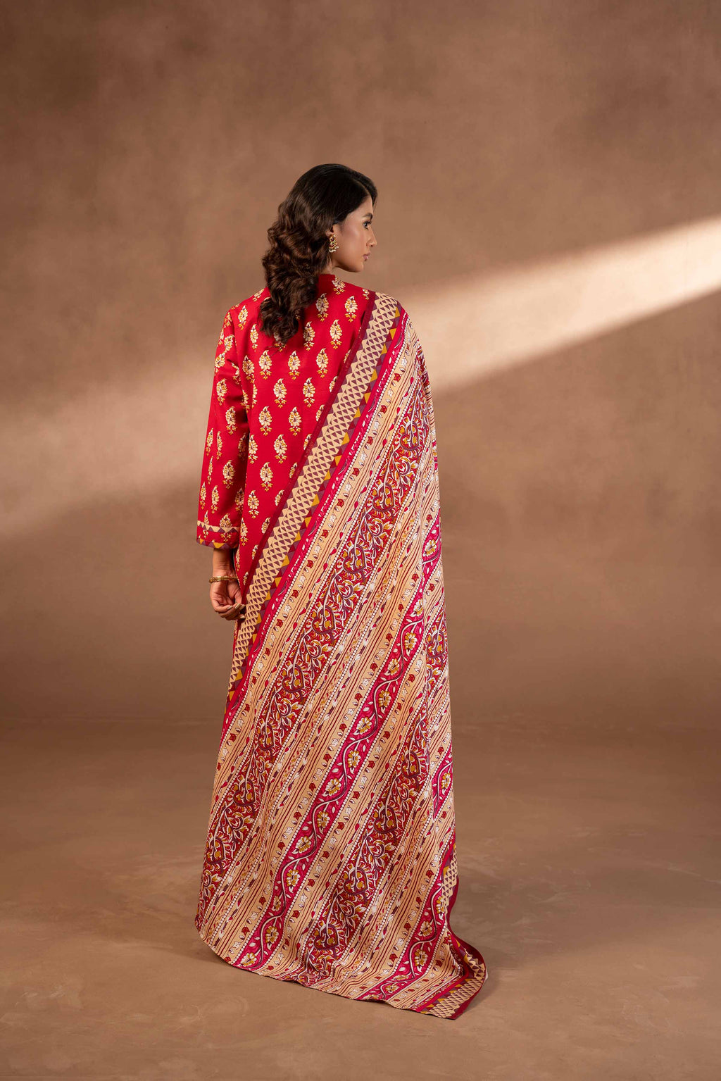 Nishat Winter Unstiched Khaddar 3 Piece - Printed Suit - 42306490-R
