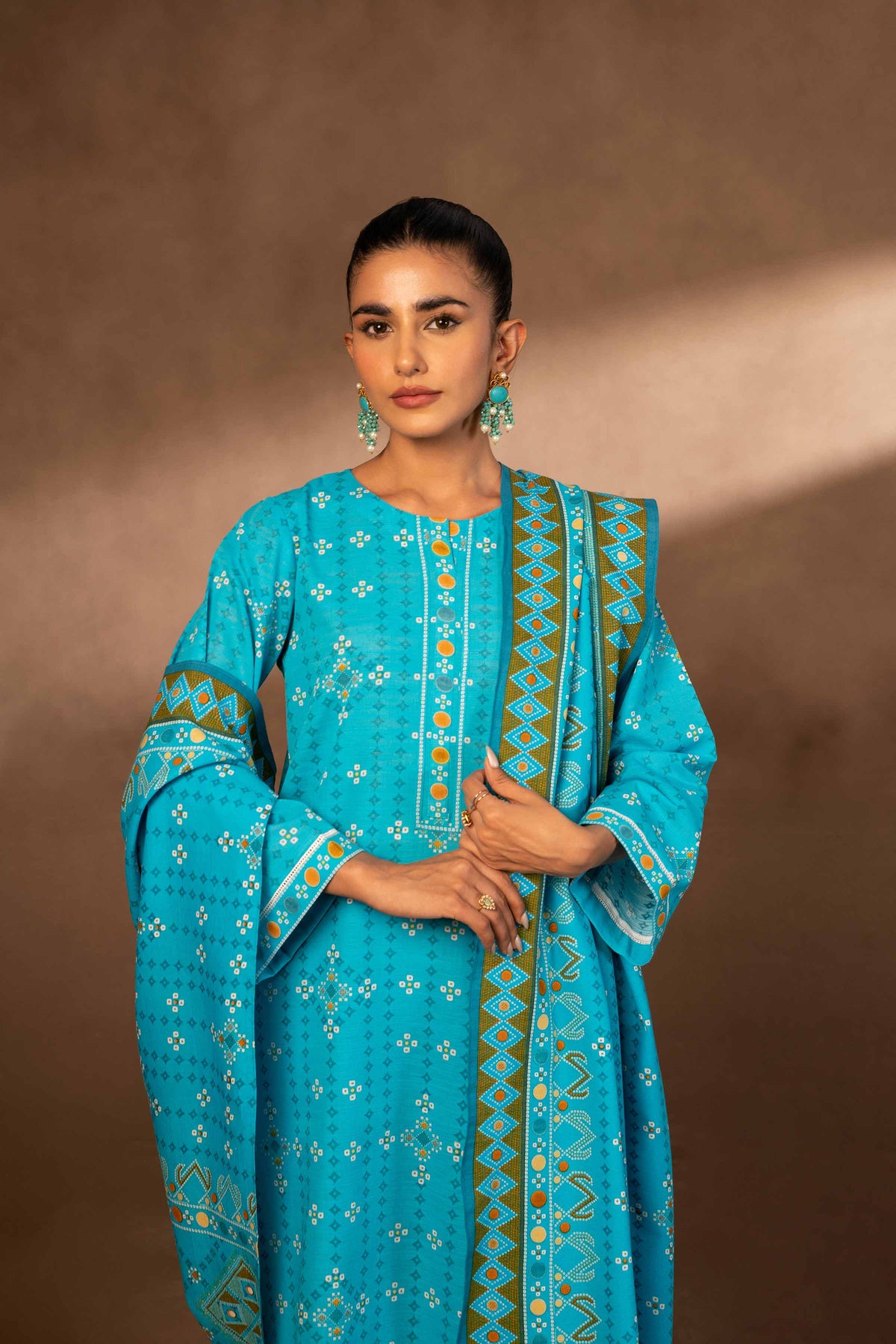 Nishat Winter Unstiched Khaddar 3 Piece - Printed Suit - 42306491-R