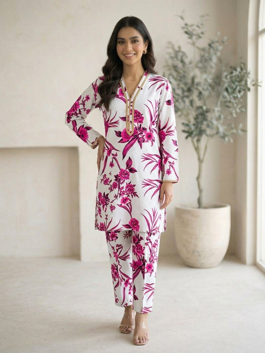 LUTF ANDOZ Linen 2PC-Unstiched #3