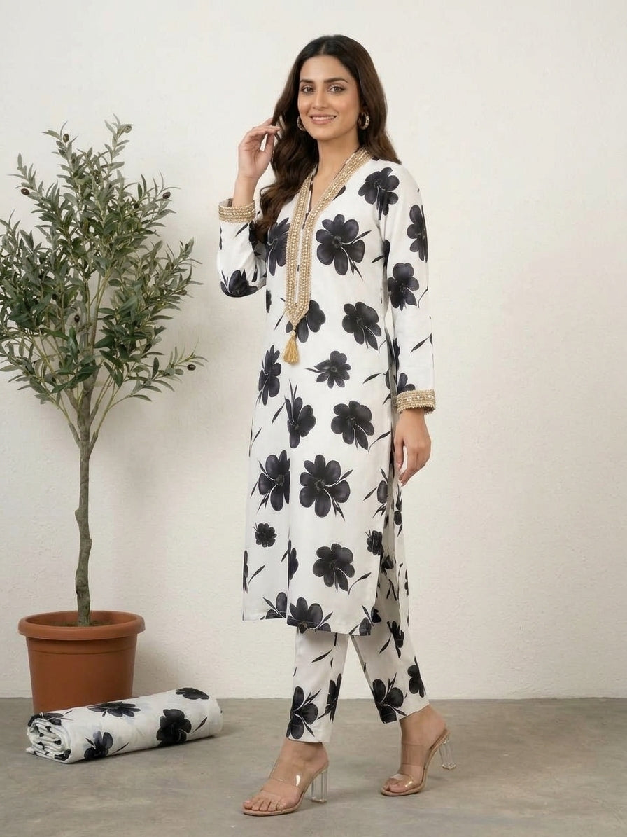 LUTF ANDOZ Linen 2PC-Unstiched #7