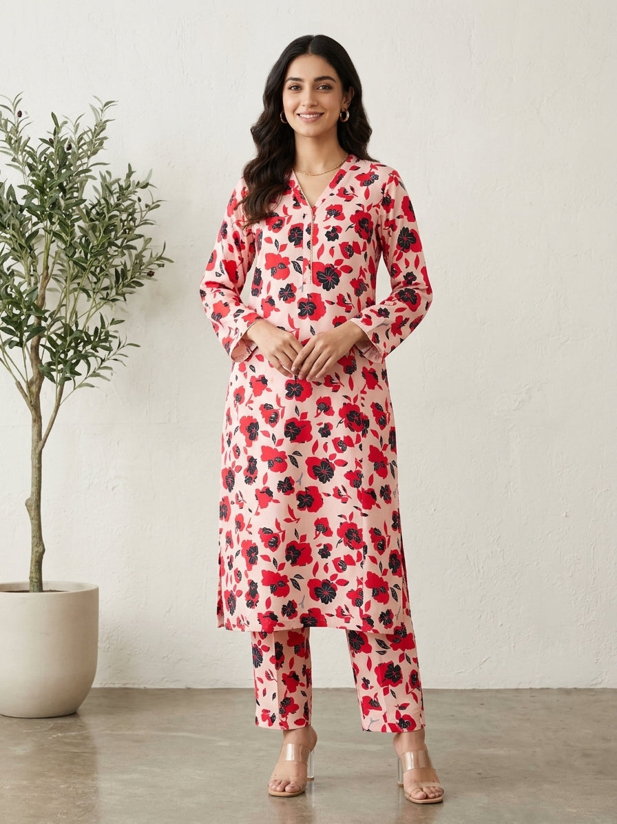 LUTF ANDOZ Linen 2PC-Unstiched #4