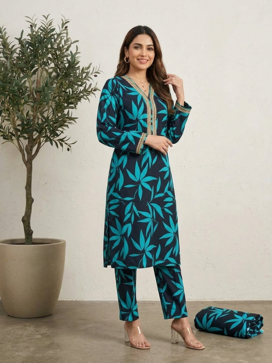 LUTF ANDOZ Linen 2PC-Unstiched #6